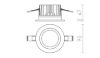 TOLEDO R  fehér  230V LED 7W 60° IP44  3000K