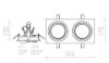 PASADENA G53 SQ II  fekete  230V LED G53 2x15W
