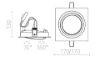 PASADENA G53 SQ I  fekete  230V LED G53 15W