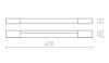 AMENITY 60 fali lámpa króm 230V LED 8W IP44 3000K