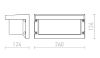 HIDE RC fali lámpa antracit  230V LED E27 15W IP54