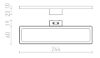 SAVOY 24 szekrénybe  króm 230V LED 8W 120° IP44  3000K