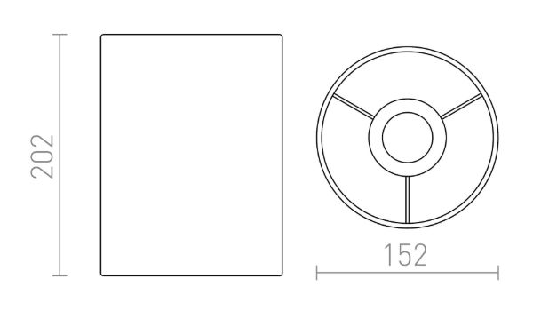 RON 15/20 lámpabúra  Monaco galamb szürke/ezüst PVC  max. 28W