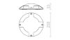 TOPTOP IV talaj antracitszürke  230V LED 4x1W IP67  3000K