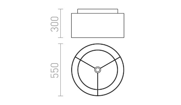 DOUBLE 55/30 lámpabúra  Polycotton fehér/fehér PVC  max. 23W