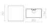 LOPE W 25/14 fali lámpa  Polycotton fekete/réz fólia 230V LED E27 15W