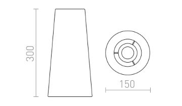 CONNY 15/30 asztali lámpaernyő Polycotton fekete/réz fólia max. 23W