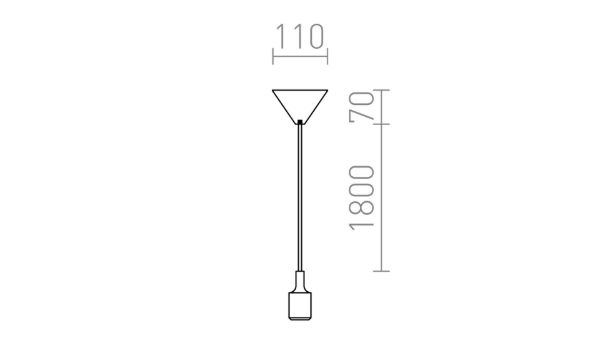 LISA függesztő készlet zöld  230V LED E27 15W