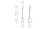VERSA fali lámpa matt nikkel 230V LED 3W 40° 3000K