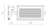 INTRO L   szálcsiszolt alumínium 350mA LED 3W  3000K