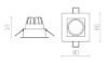 TECH I rögzített fehér  230V LED 5.4W 40°  3000K
