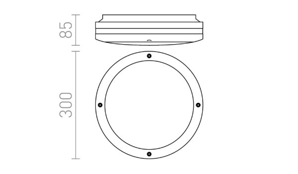 SONYA 30  ezüstszürke  230V LED E27 2x11W IP54