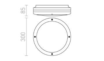 SONYA 30  fekete  230V LED E27 2x11W IP54