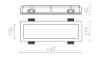 TRAFFIC FRAMELESS hosszanti  gipsz 230V G5 2x14W