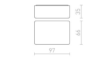 DARK SENSOR 2-100 Lux felületre szerelhető fekete  230V  IP44