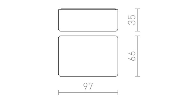 DARK SENSOR 2-100 Lux felületre szerelhető fekete  230V  IP44
