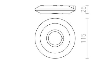 SENSOR mennyezeti lámpa 230V max. 2000W 360°