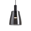BELLINI LED függő lámpatest fekete füstüveg búrával