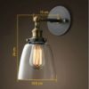 antik-fali-lampa-uvegburaval-meretezve - illusztráció