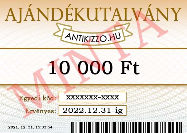 Antikizzo.hu ajándékutalvány 10 000 Ft