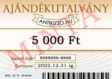 Antikizzo.hu ajándékutalvány 5 000 Ft