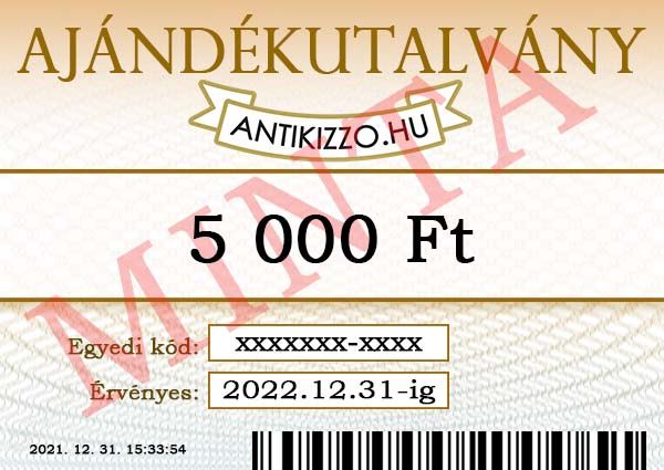 Antikizzo.hu ajándékutalvány 5 000 Ft