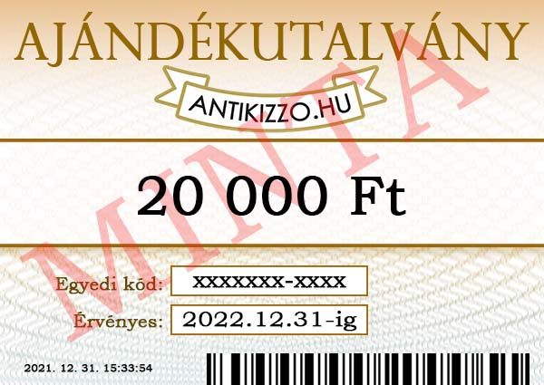 Antikizzo.hu ajándékutalvány 20 000 Ft