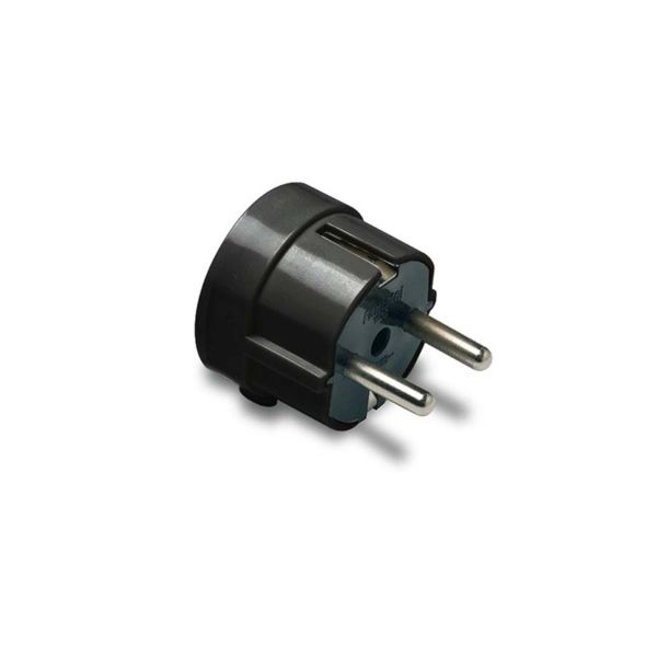 Földelt dugvilla fekete, 16A-250V