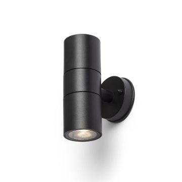 SORANO FALI Kültéri fali lámpa fekete GU10 foglalattal - IP44
