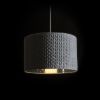 AINO 40 függö lámpa szürke króm 230V E27 28W