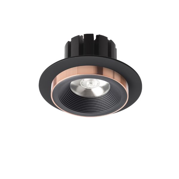 SHARM R I süllyesztett lámpa fekete/fekete réz 230V LED 10W 24°  3000K