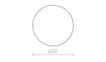 DIFFUSER R 60 PMMA   tej akril 