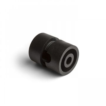 Műanyag kábelrögzítő textil vezetékekhez, felüggeszthető lámpákhoz, fekete szín