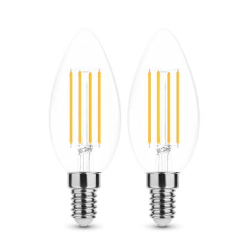 2 DB.LED Filament Canlde C35 7W E14 360° 2700K (806 lumen)