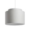 DOUBLE 40/30 lámpabúra Polycotton fekete/fehér PVC max. 23W