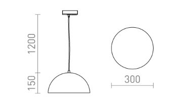 GLADYS 30 egy áramkörös sínre fekete/aranysárga 230V LED E27 15W