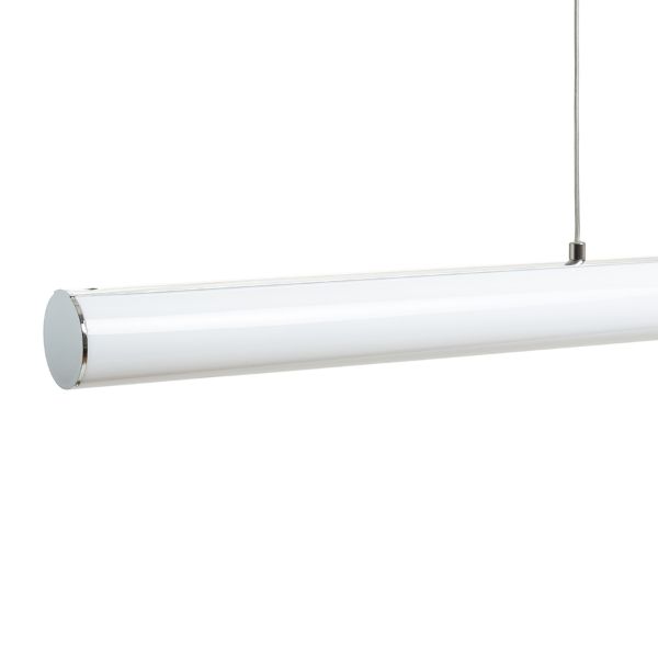 RIVIER LED I függő lámpa króm/tej akril 230V LED 24W 3000K