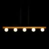NOCTIS függő lámpa  fa/opál üveg 230V LED G9 5x7W
