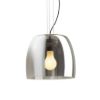 ORLANDO 35 függő lámpa füstös üveg/fekete 230V LED E27 24W