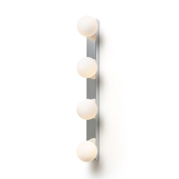 DOMINO IV fali lámpa króm/opál üveg 230V LED G9 4x6W IP44