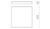 LARISA SQ 60 DIMM mennyezeti lámpa fehér 230V LED 100W 3000K 4000K 6500K
