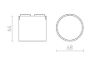 CODI a WEGA/WAWE rendszerekhez fekete  24= LED 6W 110°  3000K 4000K 6500K