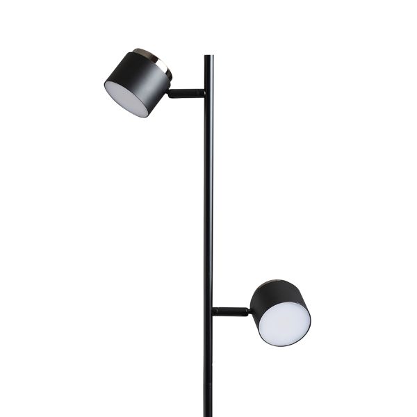 NOVA II állólámpa fekete króm/tej akril 230V LED 2x3.5W 3000K