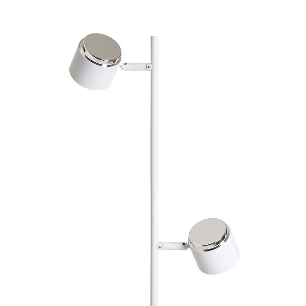 NOVA II állólámpa fehér króm/tej akril 230V LED 2x3.5W 3000K