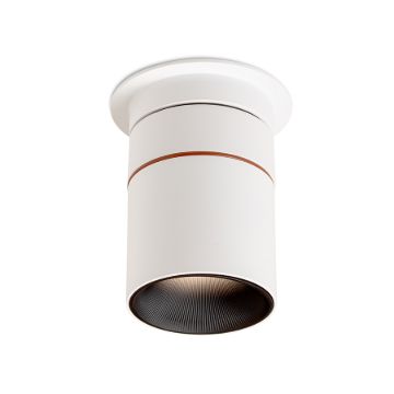 AUGUSTA süllyesztett lámpa fehér/fekete  230V LED 12W 36°  3000K