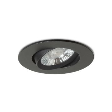 NEFRIT DIMM süllyesztett lámpa fekete 230V LED 6W 36° 3000K