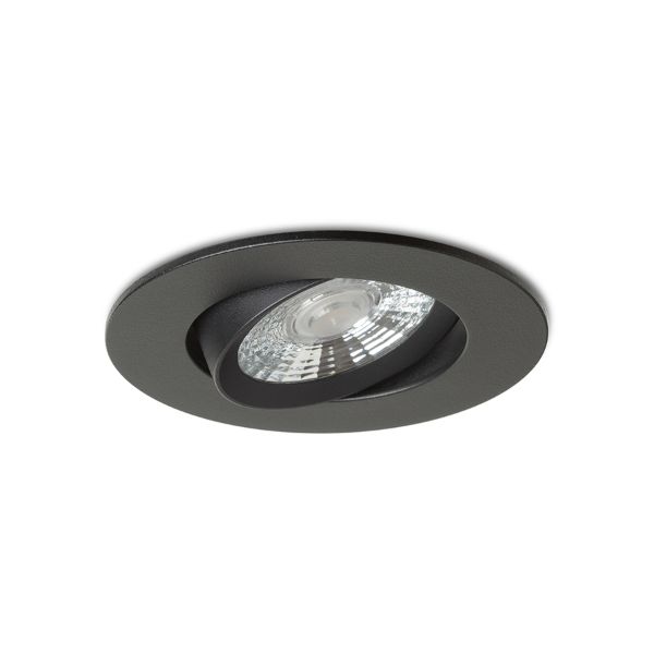 NEFRIT DIMM süllyesztett lámpa fekete 230V LED 6W 36° 3000K