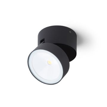 FLAVIO R felületre szerelhető fekete 230V LED 6W 110° IP54 3000K