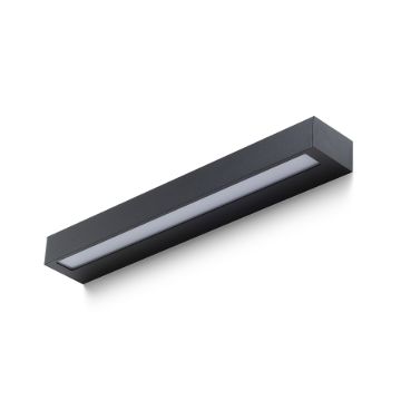 ASTER 50 fali lámpa fekete tej akril 230V LED 2x10W IP65 3000K