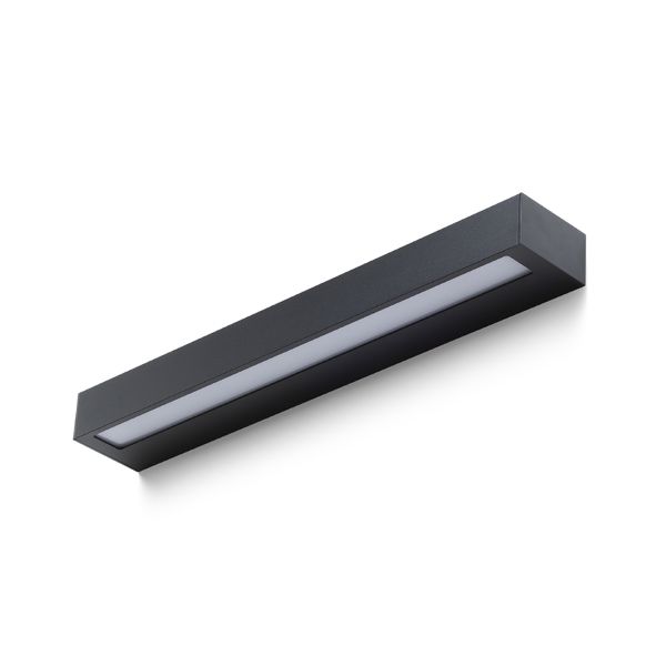 ASTER 50 fali lámpa fekete tej akril 230V LED 2x10W IP65 3000K